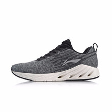 李寧（LI-NING）跑步鞋凝雪灰/標(biāo)準(zhǔn)黑-5 