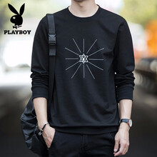 playboy 長(zhǎng)袖 男士T恤 1840-黑色 XL