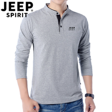 Jeep 長袖 男士T恤 灰色 XL，L，XXXL，XXL，M