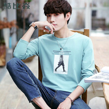 酷比焱 長袖 男士T恤 綠色6827 XL，L，XXL，M，XXXL