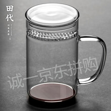 圓形雙層玻璃杯，喝水也要美美噠
