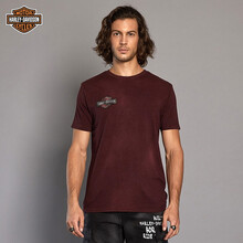 哈雷戴維森（Harley-Davidson） 短袖 男士T恤 紅色 