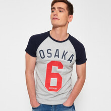 Superdry 短袖 男士T恤 邊境灰/邊境深藍(lán)1 