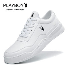 花花公子（PLAYBOY）男士白色(皮鞋碼) 41
