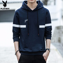 playboy 長(cháng)袖 男士T恤 深藍-8738 XL，L，XXXL，XXL，M