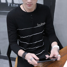 傳奇保羅（CHUANQIBAOLUO） 長袖 男士T恤 9018黑色 XL，L，XXXL，M，XXL