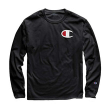Champion 長(zhǎng)袖 男士T恤 Black 