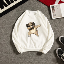 古萊登（GODLIKE） 長袖 男士T恤 捂臉狗白色衛(wèi)衣 S，XL，L，XXL，M，XXXL