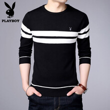 playboy 長(zhǎng)袖 男士T恤 黑色-1701 