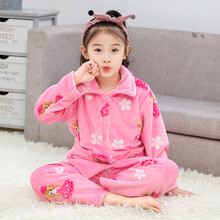 小孩睡衣女厚