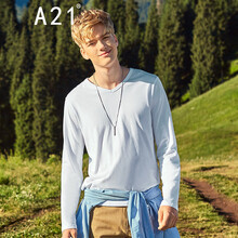 A21 長(zhǎng)袖 男士T恤 特白 S，XL，L，XXL，M