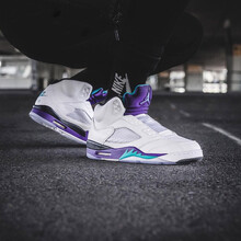 耐克（NIKE）籃球鞋無鞋帶白紫葡萄AV3919-135 43
