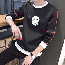 艾以純森（AIYICHUNSEN） 長袖 男士T恤 艾以純森wy4021黑色 