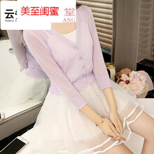 圓領(lǐng)長(zhǎng)袖針織衫，打造優(yōu)雅女神
