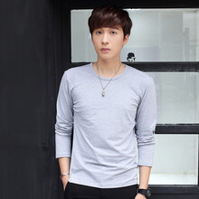 潮以純男 短袖 男士T恤 潮以純男1210長(cháng)袖灰色 XL