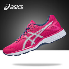 asics跑步鞋粉色/銀色/藍色 