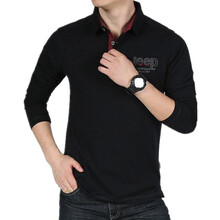 其他品牌 長(cháng)袖 男士T恤 黑色 L