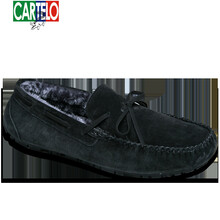 卡帝樂(lè )鱷魚(yú)（CARTELO）男士黑色(加絨) 38