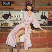 兩三事 幾何圖案 綁帶，印花 連衣裙