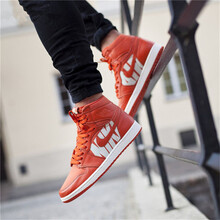 耐克（NIKE）籃球鞋555088-800 AJ1 聯(lián)名橘色彈幕 