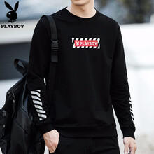 花花公子（PLAYBOY） 長(cháng)袖 男士T恤 306黑色(棉) 