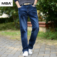MBA 寬松褲 商務(wù)休閑 男士牛仔褲