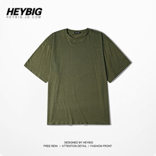 HEYBIG 短袖 男士T恤 墨綠色 