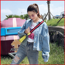 雅芙佳 西裝領(lǐng) 長(zhǎng)袖 女 短外套 紐扣
