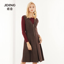 嬌鼎（JDING）  拉鏈，立體剪裁，明線裝飾 連衣裙