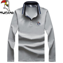 啄木鳥(niǎo)（TUCANO） 長(cháng)袖 男士T恤 T392灰色丨長(cháng)袖 