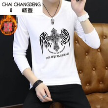 暢登（CHANGDENG） 長袖 男士T恤 天使白加絨 