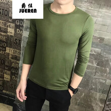 威覺（WEIJUE） 長袖 男士T恤 軍綠色(V領(lǐng)【購買兩件送棉襪】 