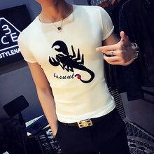 歐波格 短袖 男士T恤 KC蝎子白色 XL，L，M