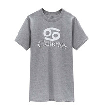 宜而爽 短袖 男士T恤 灰色90%棉-巨蟹座 