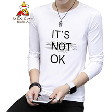稻草人（MEXICAN） 長袖 男士T恤 白色 XL，L，XXXL，M，XXL