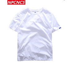 NPCNCS 短袖 男士T恤 白色 
