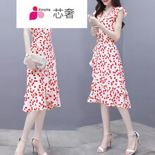 荷葉袖連衣裙，微胖女神的福音