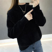 女式短款貂絨衫