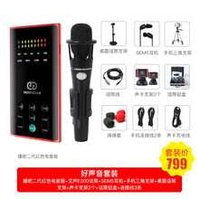 森然（Seeknature）  桌面式 麥克風(fēng) 二代電音版（中國(guó)紅）+艾聲300話筒套裝