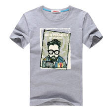 七匹鯊 短袖 男士T恤 灰色 S，XL，L，XXL，加大，M，XXXL