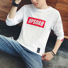 凌登（LingDeng） 長袖 男士T恤 單件UP白色長袖 S，XL，L，XXL，M