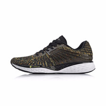 李寧（LI-NING）跑步鞋標(biāo)準(zhǔn)黑/熒光亮綠/熒光耀橙 