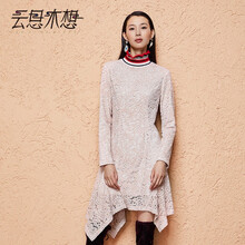 云思木想  不對稱(chēng)，拉鏈 連衣裙
