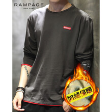 RAMPAGE 長袖 男士T恤 T50深灰加絨 