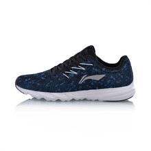 李寧（LI-NING）跑步鞋藍色/熒光亮綠 