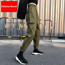 希伯來男爵（Hebrew Baron）  工裝褲 女 九分褲 休閑褲