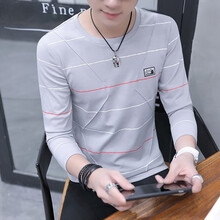 傳奇保羅（CHUANQIBAOLUO） 長(zhǎng)袖 男士T恤 9023灰色 XL，L，XXL，XXXL，M