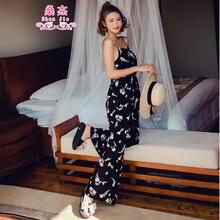 印花闊腿褲，打造時尚女神