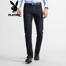 花花公子（PLAYBOY） 修身褲 商務(wù)休閑 男士牛仔褲