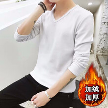 其他品牌 短袖 男士T恤 V領黑色（加絨） XL，L，XXXL，XXL，M